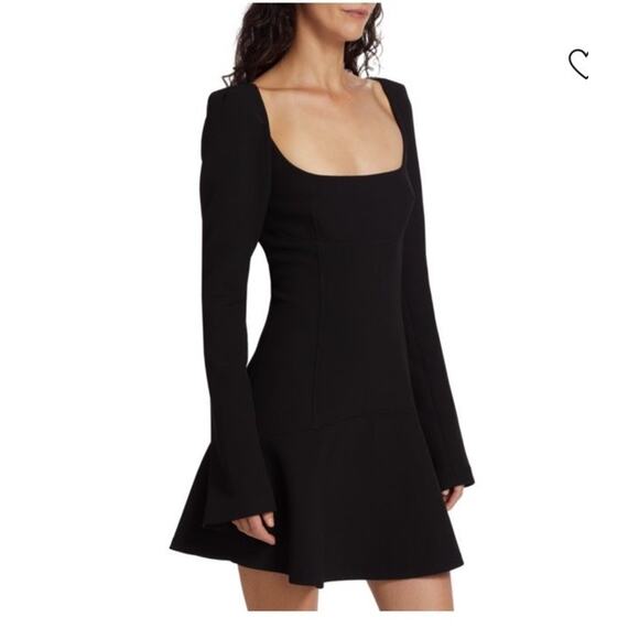 ALC Heidi Combo Fit & Flare Black Mini Dress Sz 8 NWT $495 MSRP - Picture 2 of 15